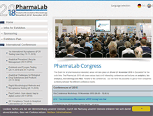 Tablet Screenshot of pharmalab-congress.com